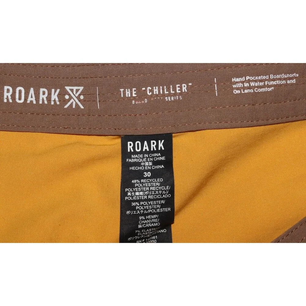 Roark The Chiller Board Short Series Guide Works Men's‎ Swim Gold RB409 Size 30
